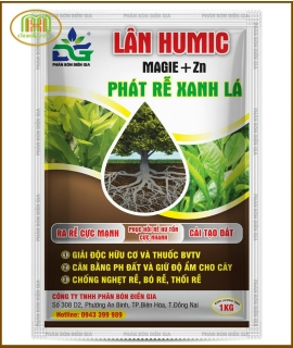 Phân Lân hữu cơ Humic Magie + Zn 1kg